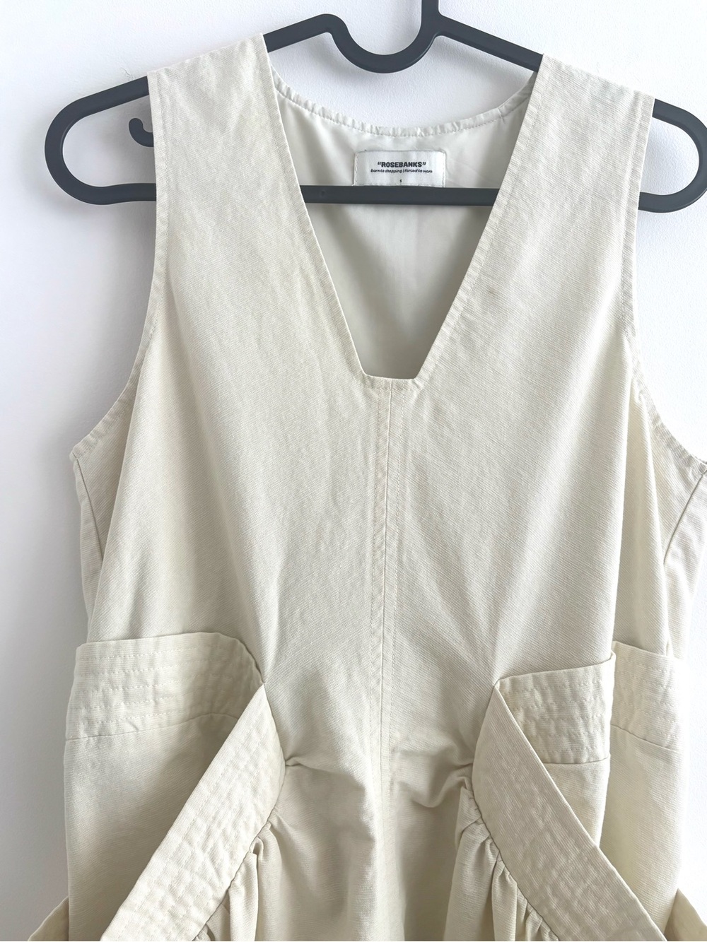 Unique Minimalist Sculptural Oversized Midi Dress with Statement Pockets Small - Picture 5 of 7